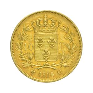 Francia - Luigi XVIII - 40 franchi 1816 - ... 