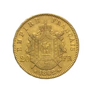 Francia - Napoleone III - 20 franchi 1862 - ... 