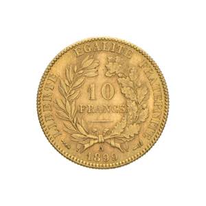 Francia - Terza Repubblica - 10 franchi 1899 ... 