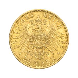 Germania - Guglielmo II - 20 marchi 1896 Av. ... 