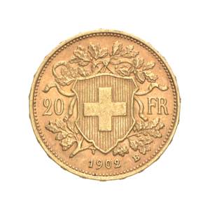 Svizzera - 20 franchi Vreneli 1902 Av. 20 ... 