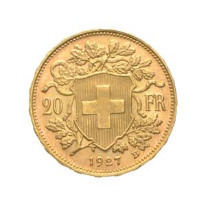 Svizzera - 20 franchi Vreneli 1927 Av. 20 ... 
