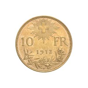 Svizzera - 10 franchi Vreneli 1912 Av. 10 ... 
