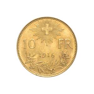 Svizzera - 10 franchi Vreneli 1916 Av. 10 ... 