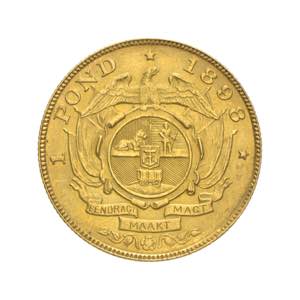 Sud Africa - Pound 1898 Av. pound oro 1898 ... 