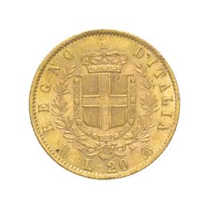 Vittorio Emanuele II - 20 lire 1872 - Milano ... 