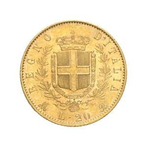 Vittorio Emanuele II - 20 lire 1874 - Milano ... 