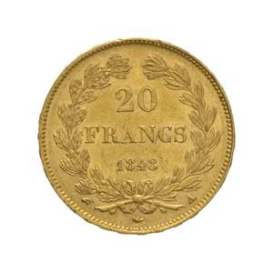 Francia - Luigi Filippo - 20 franchi 1848 ... 