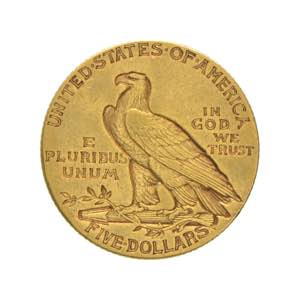 Stati Uniti - dollari Indiano 1909  Av. 5 ... 
