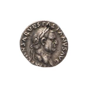 Vespasiano - denario Ag. Denario testa ... 