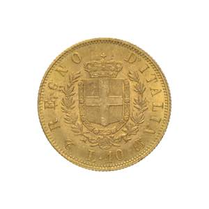 Vittorio Emanuele II - 1 moneta da 10 lire ... 