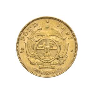 Sud Africa - 1/2 Pound 1897 Av. 1/2 pound ... 
