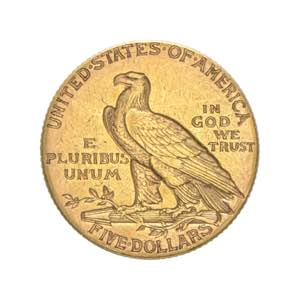 Stati Uniti - 5 dollari Indiano 1914  Av. 5 ... 