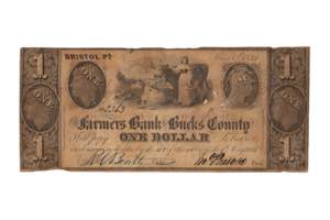 Bristlo - 1 dollar 4 maggio 1841. 1 dollaro ... 