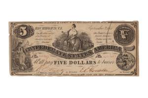 Richmond - 5 dollars 2 settembre 1861. ... 