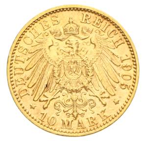 Germania - 10 marchi 1905 Av. 10 marchi oro ... 