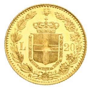 Umberto I - 20 lire 1897 Av. 20 lire oro ... 