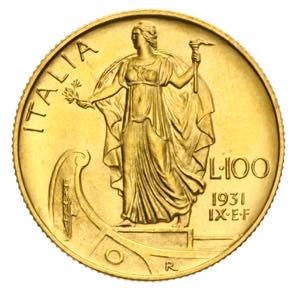 Vittorio Emanuele III - 100 lire 1931 IX ... 
