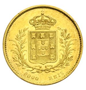 Portogallo - 5000 Reis 1862 Av. 5000 reis ... 