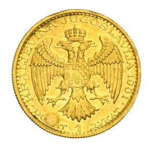 Jugoslavia - ducato 1931 Av. Ducato oro 1931 ... 