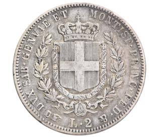 Vittorio Emanuele II - 2 lire 1853 Torino ... 