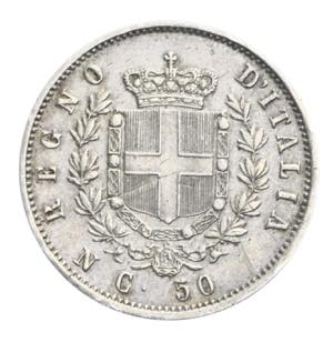 Vittorio Emanuele II - 50 centesimi 1862 ... 