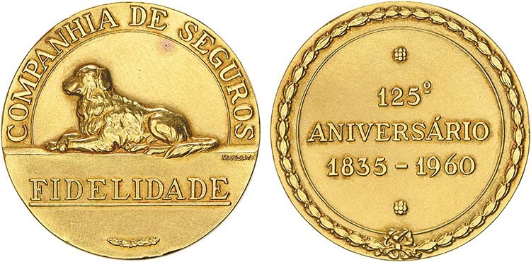 Medalhas - Ouro - Medalha 1960; ... 