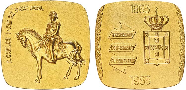 Medalhas - Ouro - Medalha 1963; D. ... 