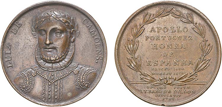 Medalhas - Cobre - 1782 - Dedicada ... 