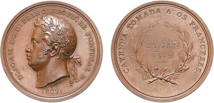 Medalhas - Cobre - 1809 - Pidgeon ... 