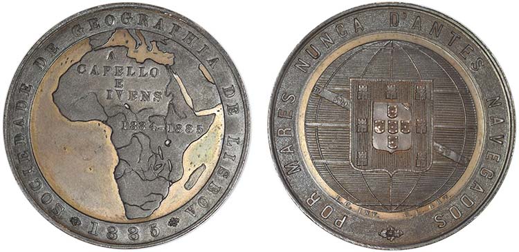 Medalhas - Cobre - 1885 - C.L. ... 