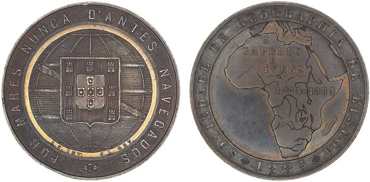 Medalhas - Cobre - 1885 - Casimiro ... 