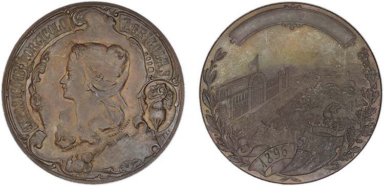 Medalhas - Cobre - 1896 - C. ... 