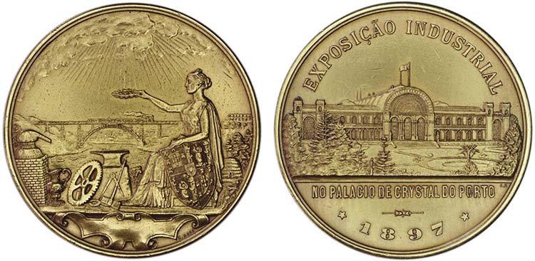 Medalhas - Prata/Ouro - 1897 - A. ... 