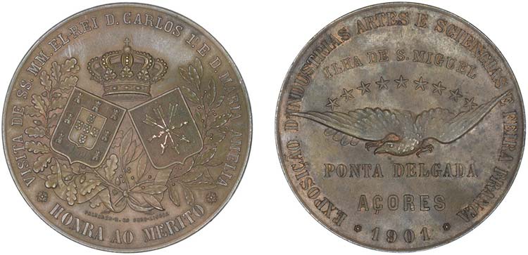 Medalhas - Cobre - 1901 - Palhares ... 