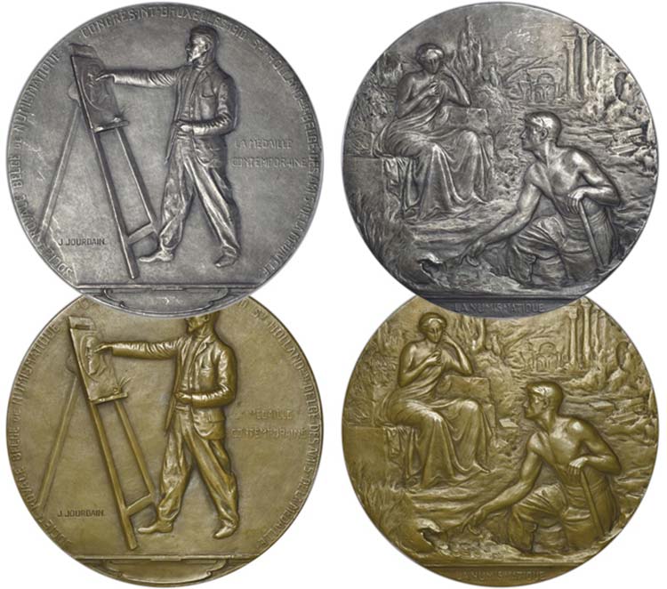 Medals - Lot (2 Medals) - Silver; ... 