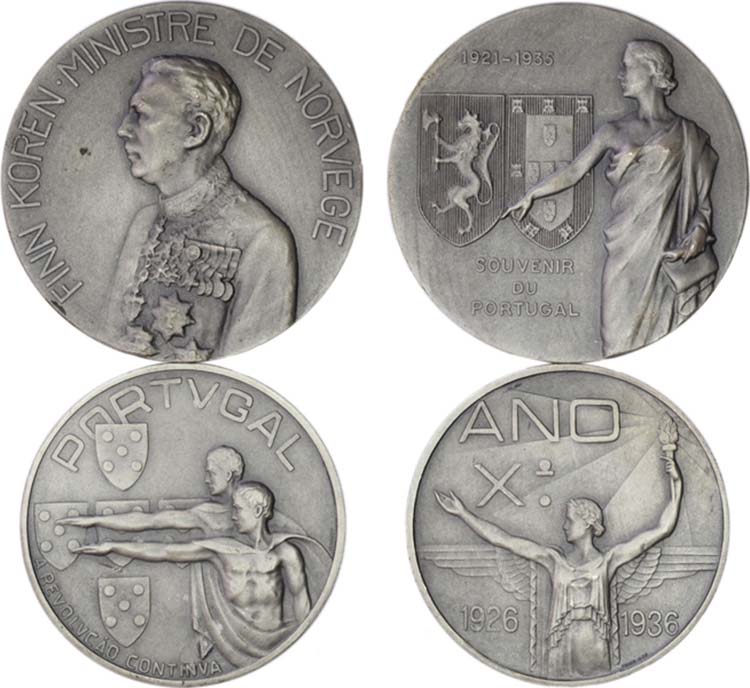 Medals - Lot (2 Medals) - Silver - ... 
