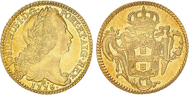 D. José I - Ouro - Peça 1776 R, ... 