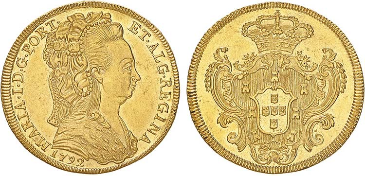 D. Maria I - Ouro - Peça 1792, ... 