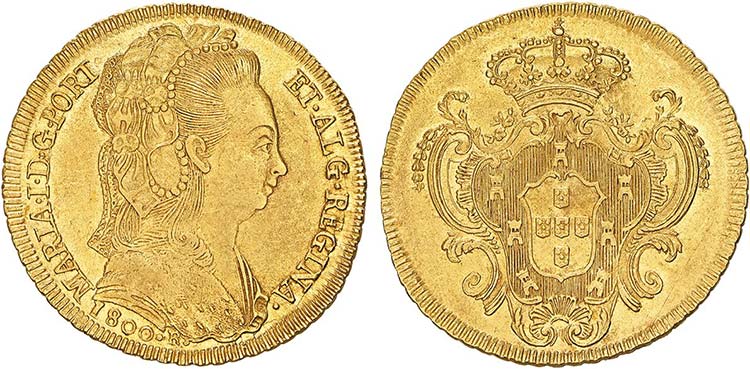 D. Maria I - Ouro - Peça 1800 R, ... 
