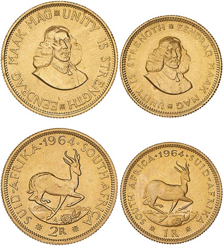 South Africa - Lot (2 Coins) - ... 