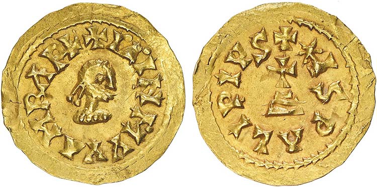 Visigoth - Wamba (672-680) - Gold ... 