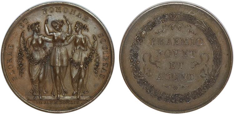 Medalhas - Cobre - 1854 - Freire ... 
