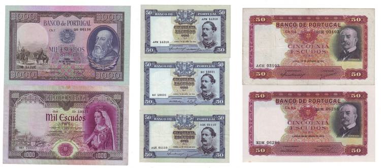 Paper Money - Lot (7 exemplars) - ... 