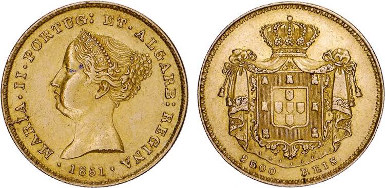 Portugal - D. Maria II (1834-1853) ... 