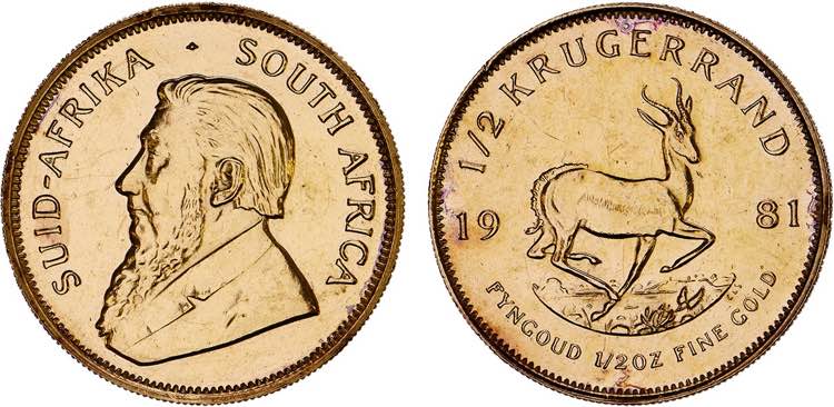 South Africa - Gold - 1/2 ... 
