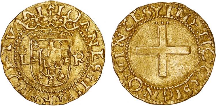 D. João III - Ouro - Cruzado; L-R ... 