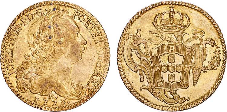 D. José I - Ouro - Peça 1773 R; ... 
