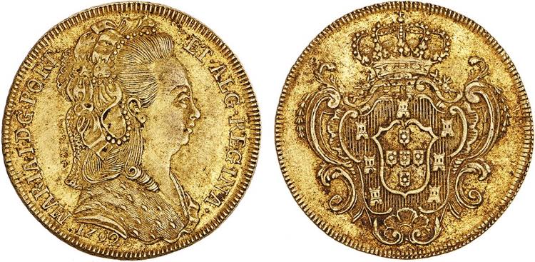 D. Maria I - Ouro - Peça 1792; ... 