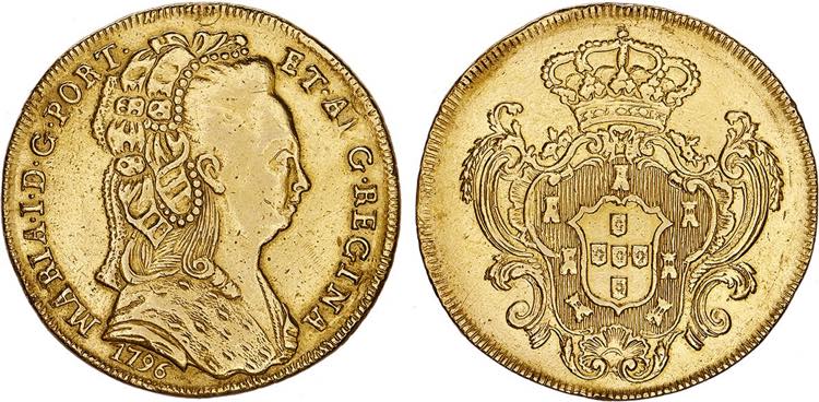 D. Maria I - Ouro - Peça 1796; ... 